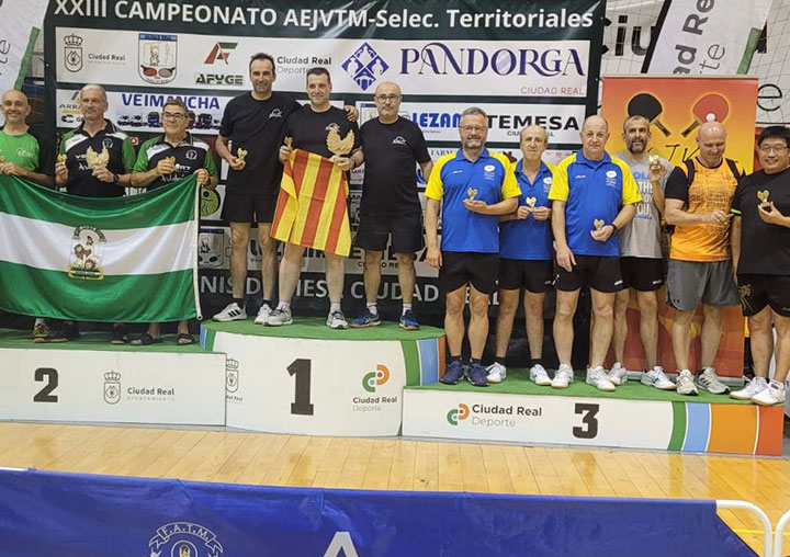 Torneo Interterritorial Veteranos Federación Asturiana tenis mesa