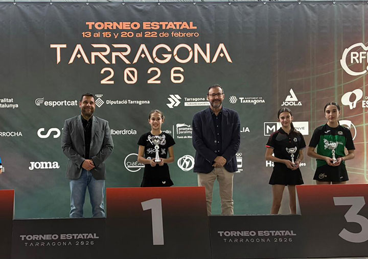 Lola Uría y Julia Fernández en el torneo estatal de Zaragoza