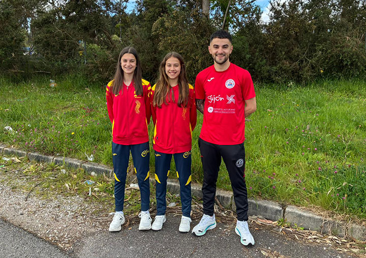 Lola Uria, Julia Fernández y Jonathan García