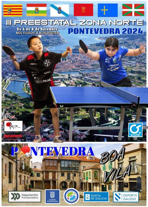 Cartel torneo preestatal zona norte tenis de mesa